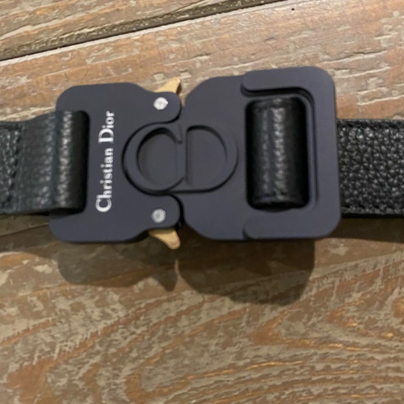 Christian Dior Homme Oblique Saddle Belt Bag Navy Trotter Black Leather - Picture 12 of 15